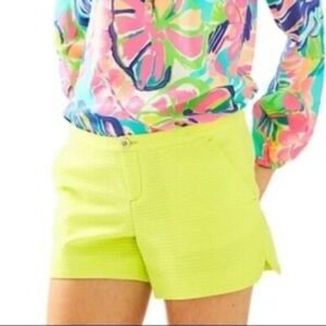 Lilly Pulitzer women’s shorts Adie in Lime Rickey size 0